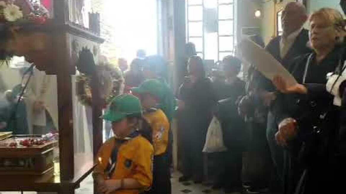 Περιφορά του Επιταφίου στο Παλαιό Δημοτικό Νοσοκομείο Πάτρας