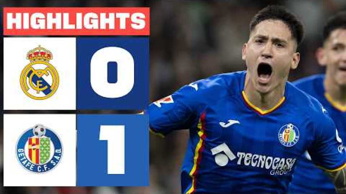 REAL MADRID 0 - 1 GETAFE CF | RESUMEN LALIGA EA SPORTS