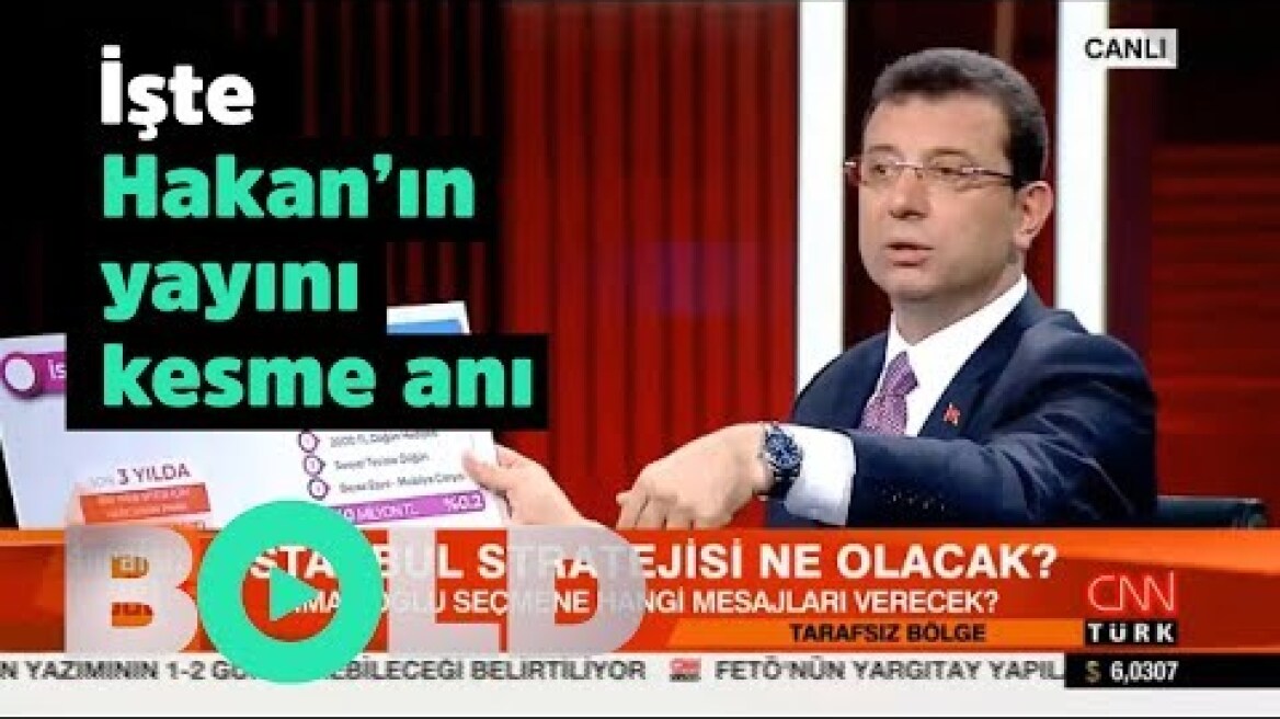 🔥 İşte Ahmet Hakan'ın Ekrem İmamoğlu'nun yayınını kesme anı | CNNTÜRK Tarafsız Bölge |