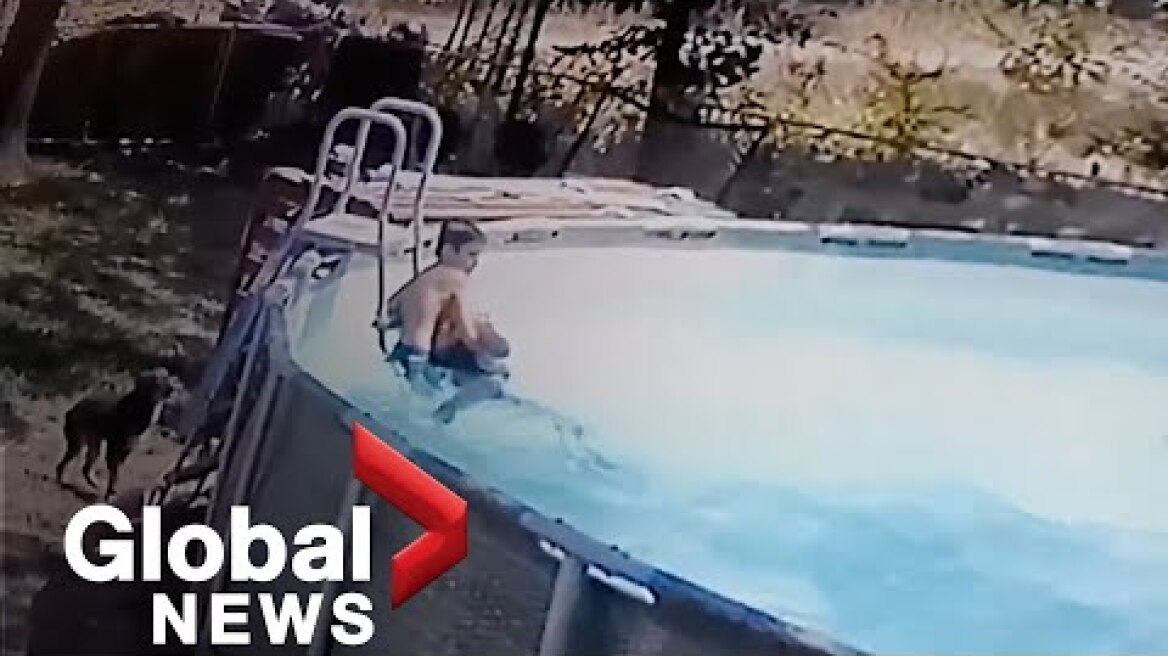 10-year-old boy saves mom from drowning during seizure caught on camera