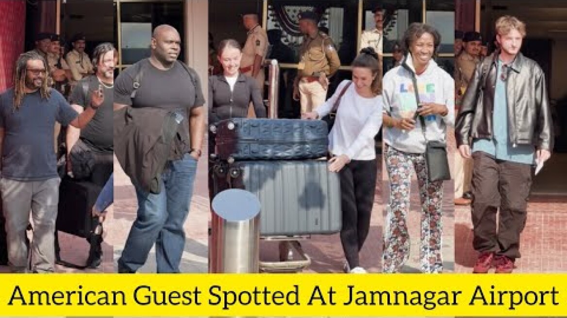 International Stars: American Guests Arrive in Style for Mukesh Ambani Son Wedding in Jamnagar♥️💯🔥