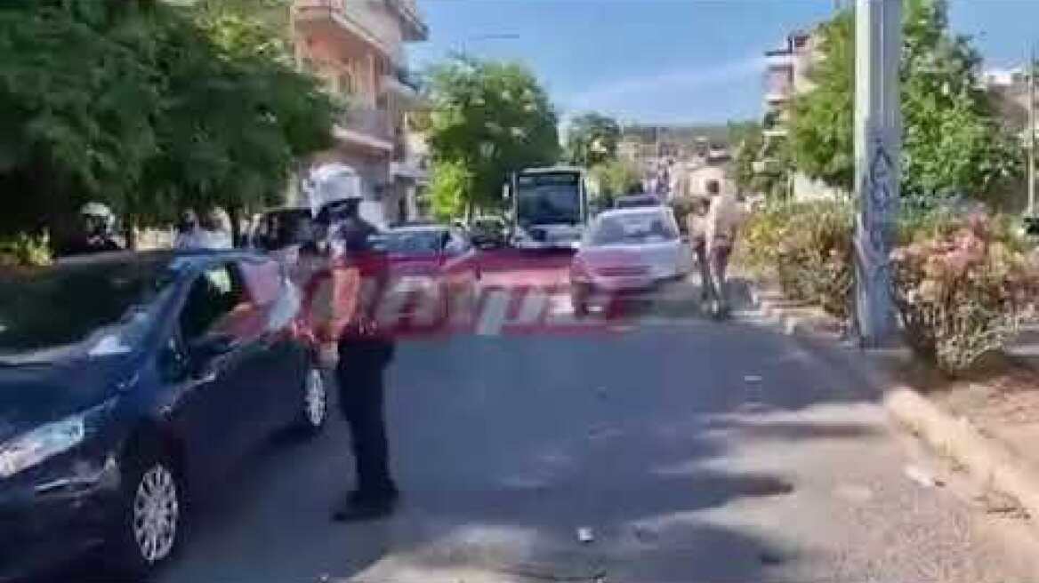 Πάτρα - Τροχαίο Πλατεία Μαρούδα