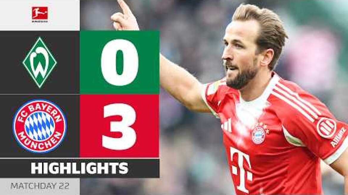 KANE-BRACE Seals The Win! | WERDER BREMEN - FC BAYERN | Highlights | Matchday 22 – Bundesliga 25/26