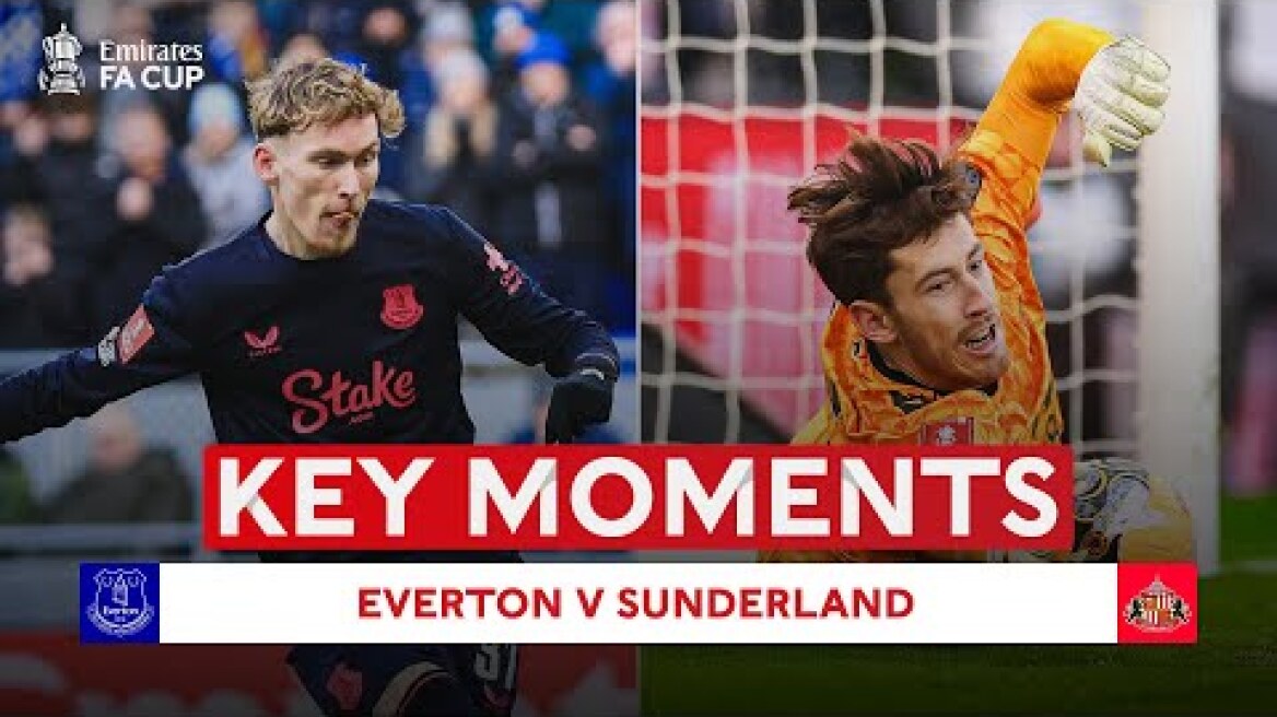 Everton v Sunderland | Key Moments | Third Round | Emirates FA Cup 2025-26