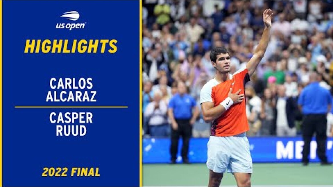 Carlos Alcaraz vs. Casper Ruud Highlights | 2022 US Open Final