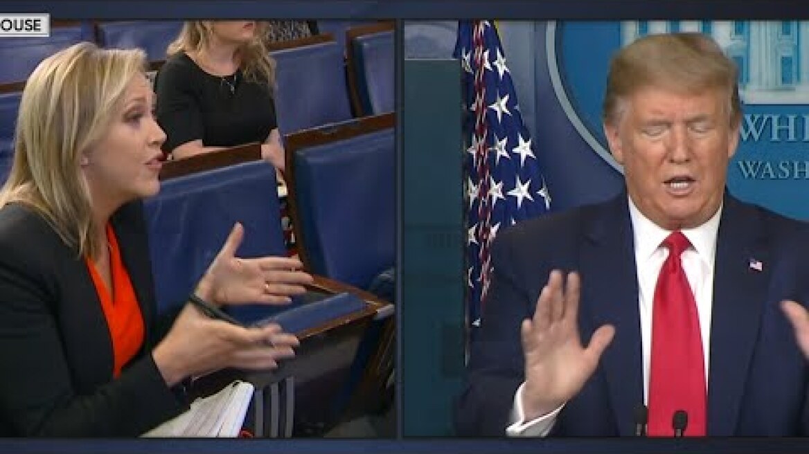 Trump questioned on coronavirus response