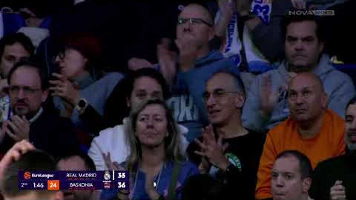 Ρεάλ Μαδρίτης - Μπασκόνια: 94-87 (MD15, 11/12/2025)