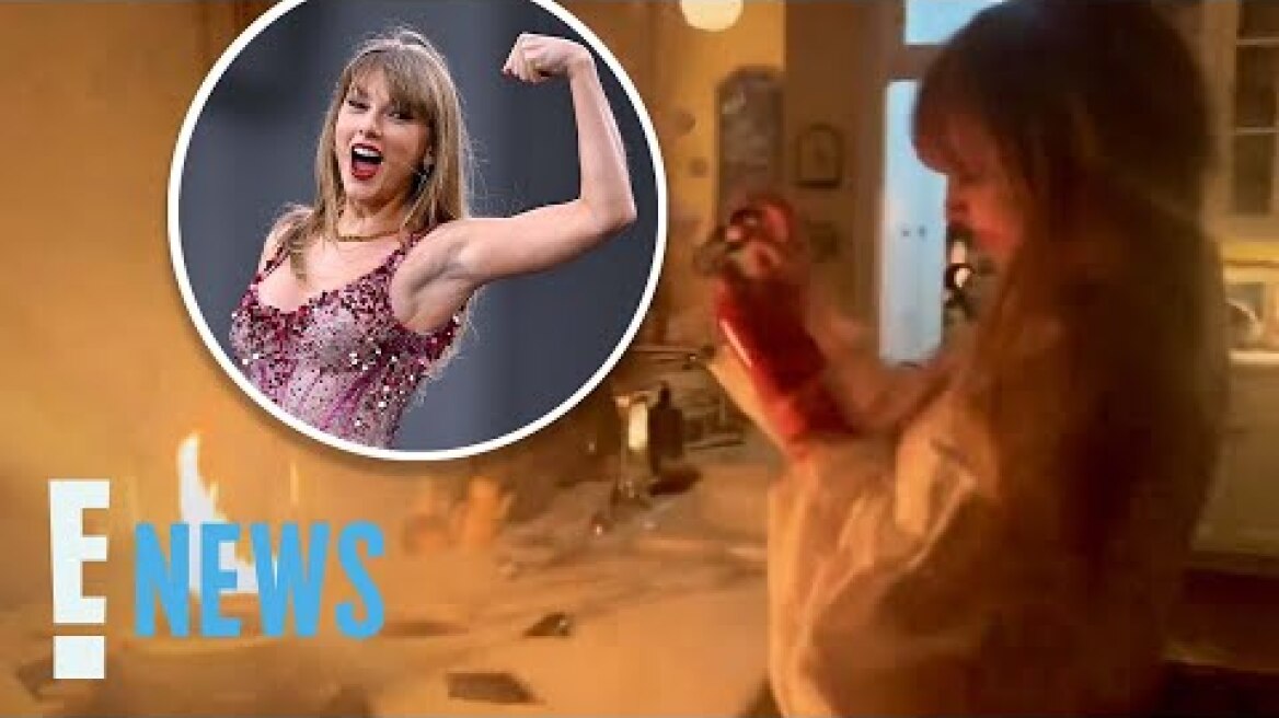 See VIDEO of Taylor Swift Putting Out Fire in Her Home: "Our Purses Are Ruined" | E! News