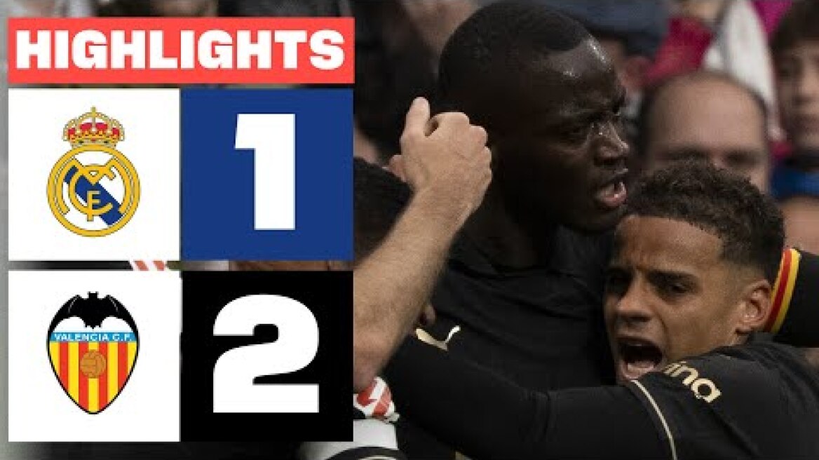 REAL MADRID 1 - 2 VALENCIA CF I RESUMEN LALIGA EA SPORTS