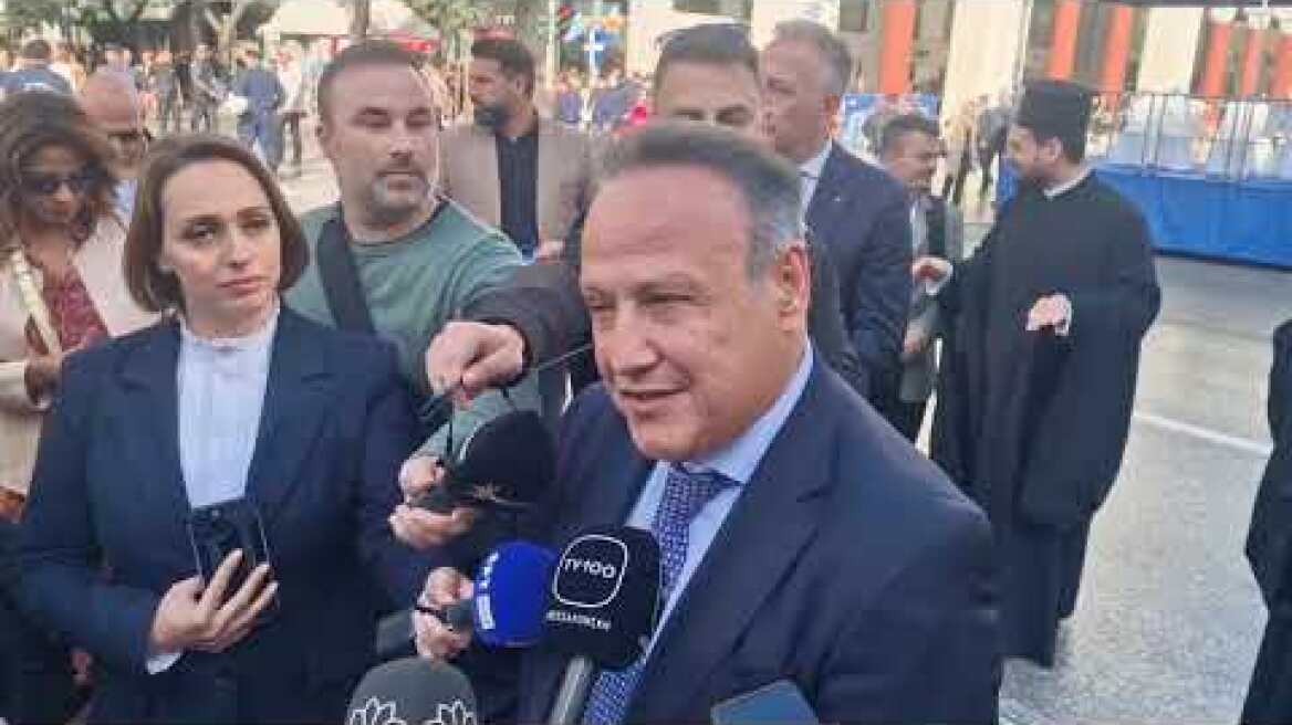 Δηλώσεις Στέλιου Αγγελούδη στην μαθητική παρέλαση Θεσσαλονίκης