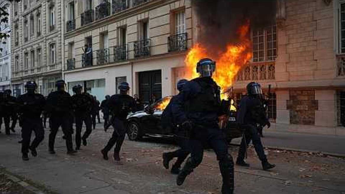 France faces tense day of protests as demonstrations gather pace amid mounting security fears