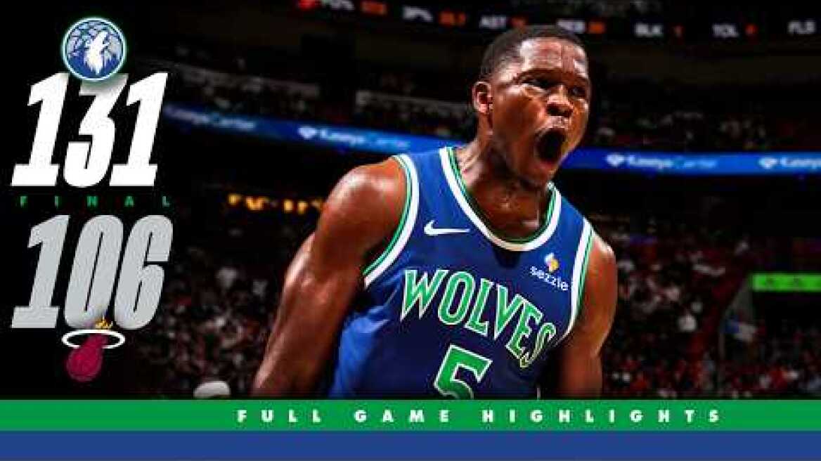 Minnesota Timberwolves Win Their Season Opener Vs The Miami Heat 131-106 | 10.21.26