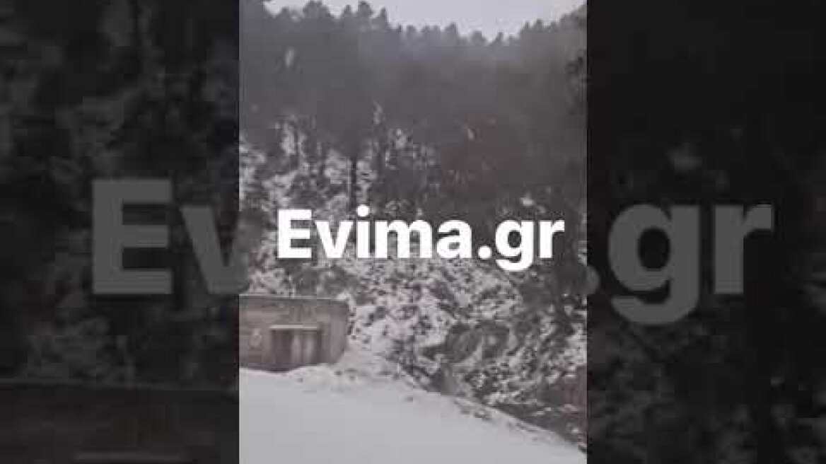 Χιόνια στην Εύβοια