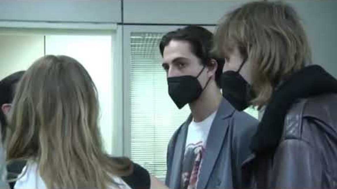 Maneskin  a Fiumicino dopo vittoria dell’Eurovision