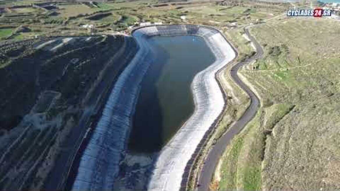 Νάξος - Λειψυδρία: Εικόνες από τα 2 φράγματα τέλη του 2025