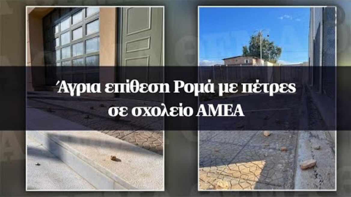 Άγρια επίθεση Ρομά με πέτρες σε σχολείο ΑΜΕΑ
