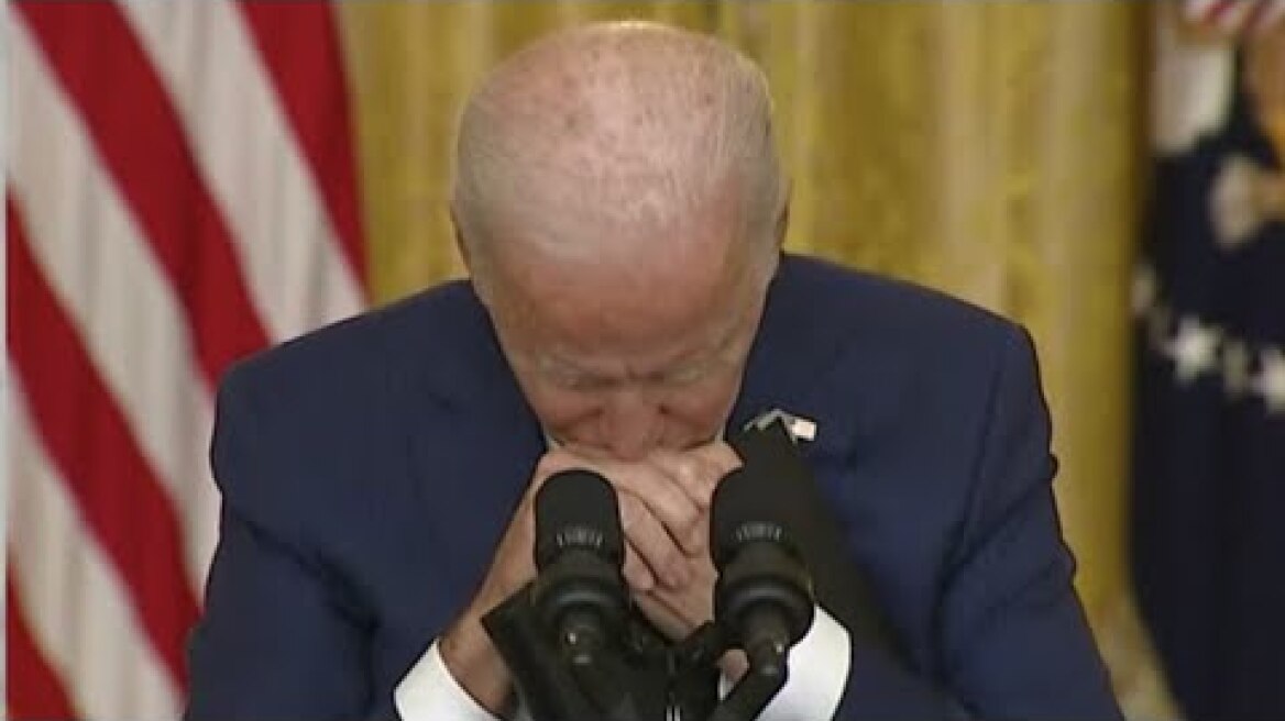 Biden crying and blamed the former president Trump 
