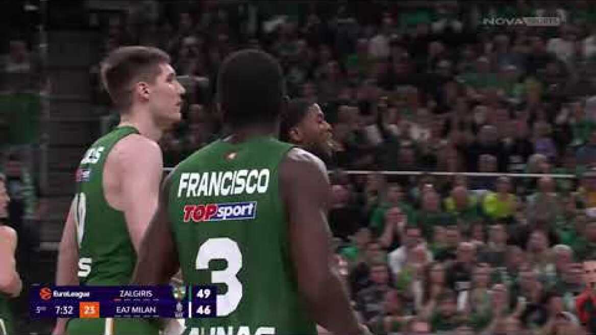 Euroleague: Απίθανη ανατροπή από το -13 ο Ολυμπιακός στο Βελιγράδι, διπλό και η Αρμάνι στο Κάουνας Ζάλγκιρις Κάουνας - Αρμάνι Μιλάνο: 78-89 (MD 5, 16/10/25)