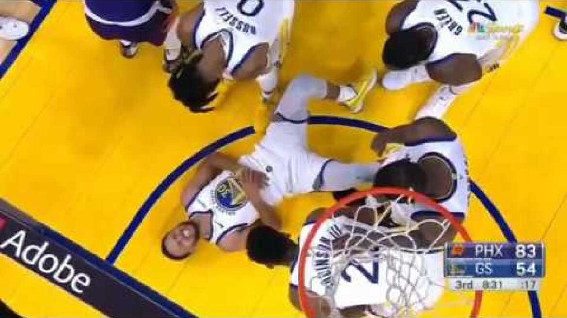 Steph Curry SCARY HAND INJURY VS Suns | Warriors vs Suns |