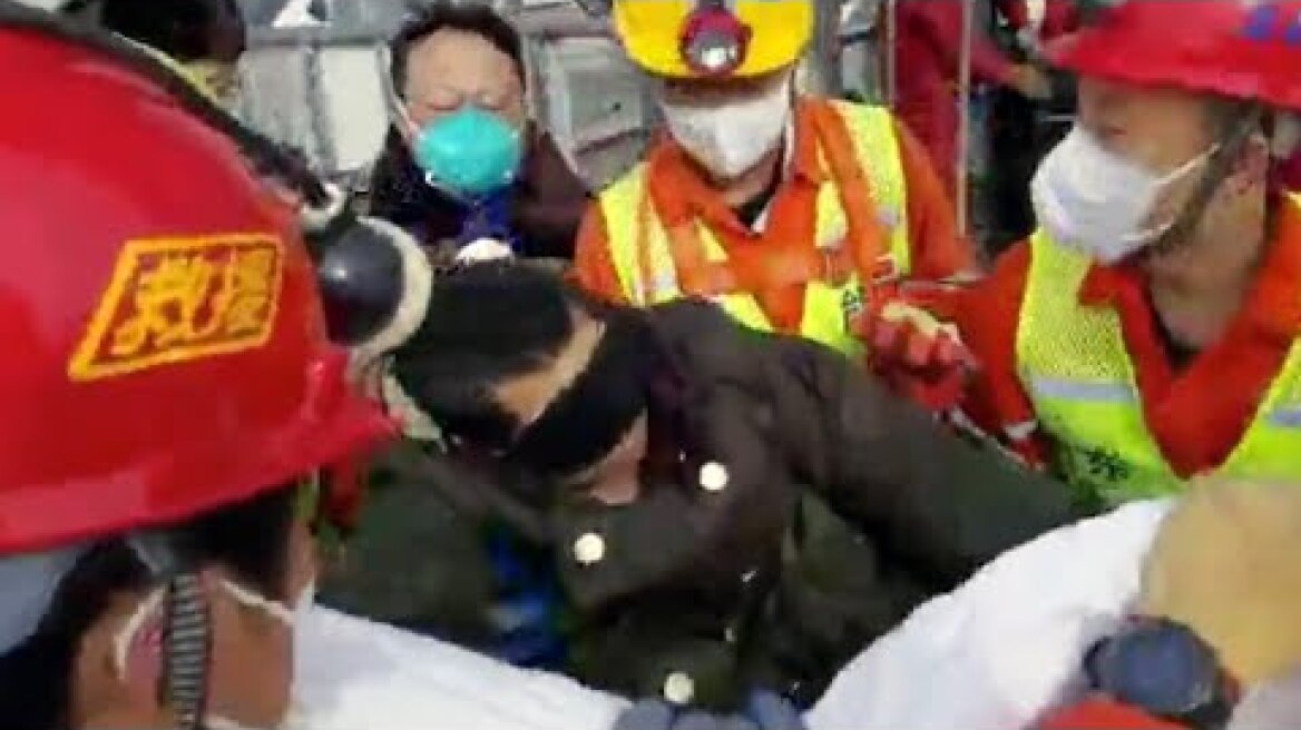 China gold mine rescue: First worker rescued