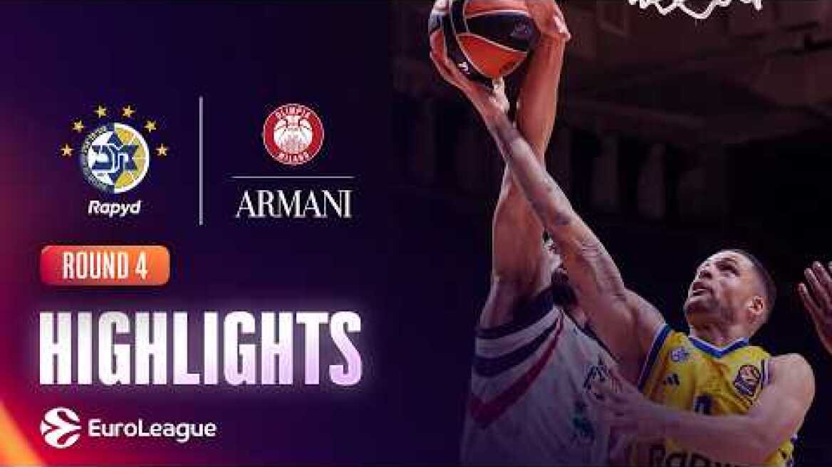 Maccabi Rapyd Tel Aviv - Armani Olimpia Milan | R4 Highlights 2026-27