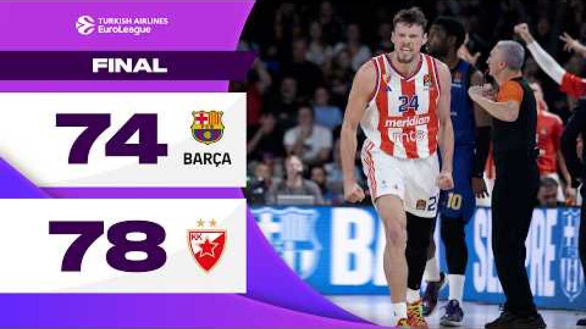 Barcelona-Zvezda | RS Round 18 Highlights | 2024-25 Turkish Airlines EuroLeague