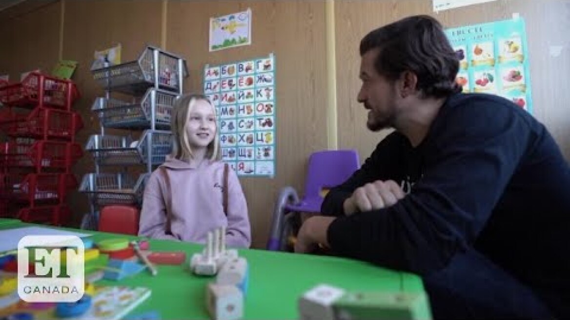 Orlando Bloom Visits Ukrainian Refugees In Moldova