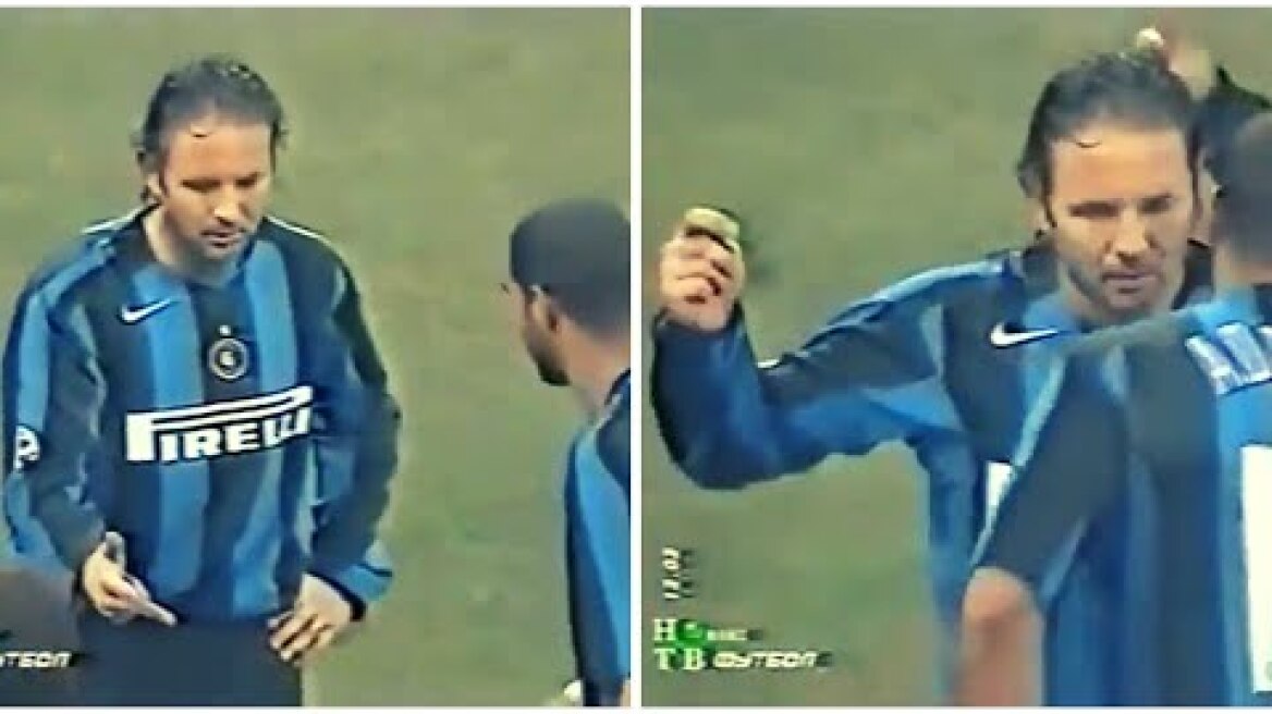 Throwback - Mihajlovic and Adriano played rock-paper-scissors to decide who should take the freekick