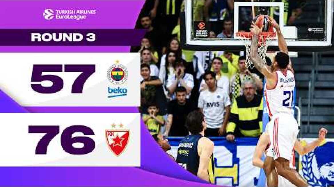Early FIREPOWER Sets the Pace | Fenerbahce - Crvena Zvezda  | BASKETBALL HIGHLIGHTS R3