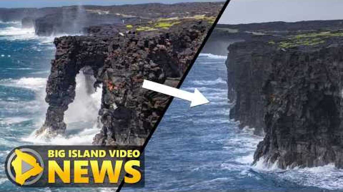 Iconic Hawaiʻi Sea Arch Collapses Into Ocean (October 2, 2026)