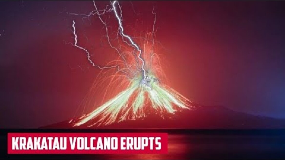 Today, April 24th, 2022: Mount Anak Krakatau Erupts, Volcanic Ash Rains Residents' Houses