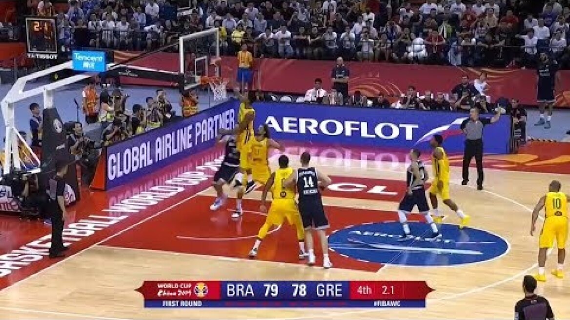 Βραζιλία-Ελλάδα 79-78 ΤΟ ΑΝΤΙΚΑΝΟΝΙΚΟ ΔΙΩΞΙΜΟ ΤΗΣ ΜΠΑΛΑΣ ΣΤΗ ΒΟΛΗ ΤΟΥ ΣΛΟΥΚΑ
