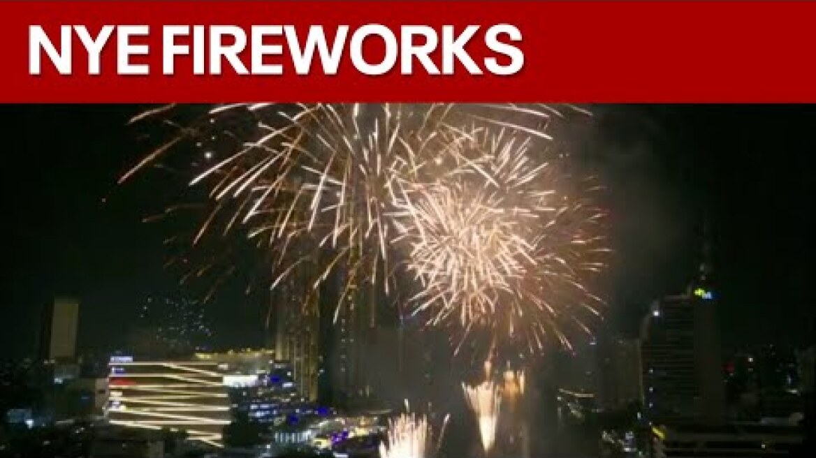 New Year's Eve fireworks in Bangkok, Thailand