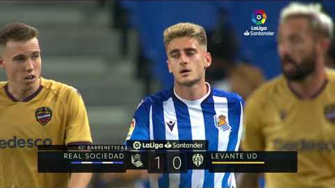 Resumen de Real Sociedad vs Levante UD (1-0)