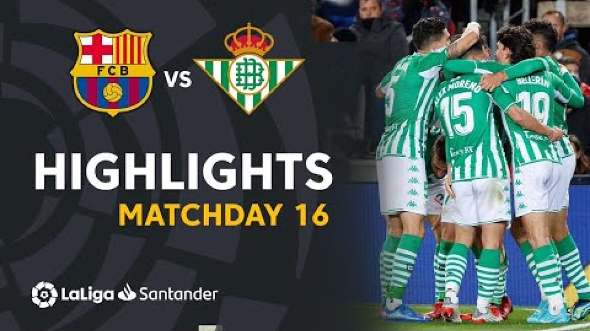 Resumen de FC Barcelona vs Real Betis (0-1)