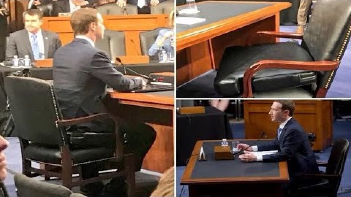 Mark Zuckerberg sat a huge booster seat during his Congress grilling - Breaking News