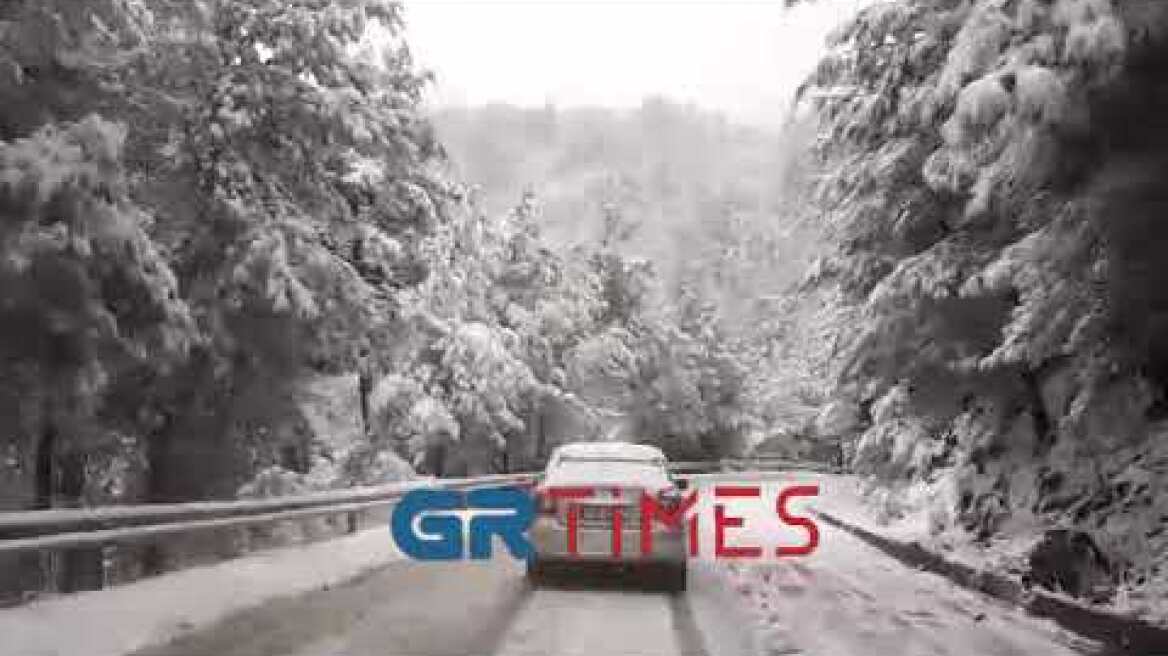 Στα λευκά η Θάσος στα  τέλη Μαρτίου