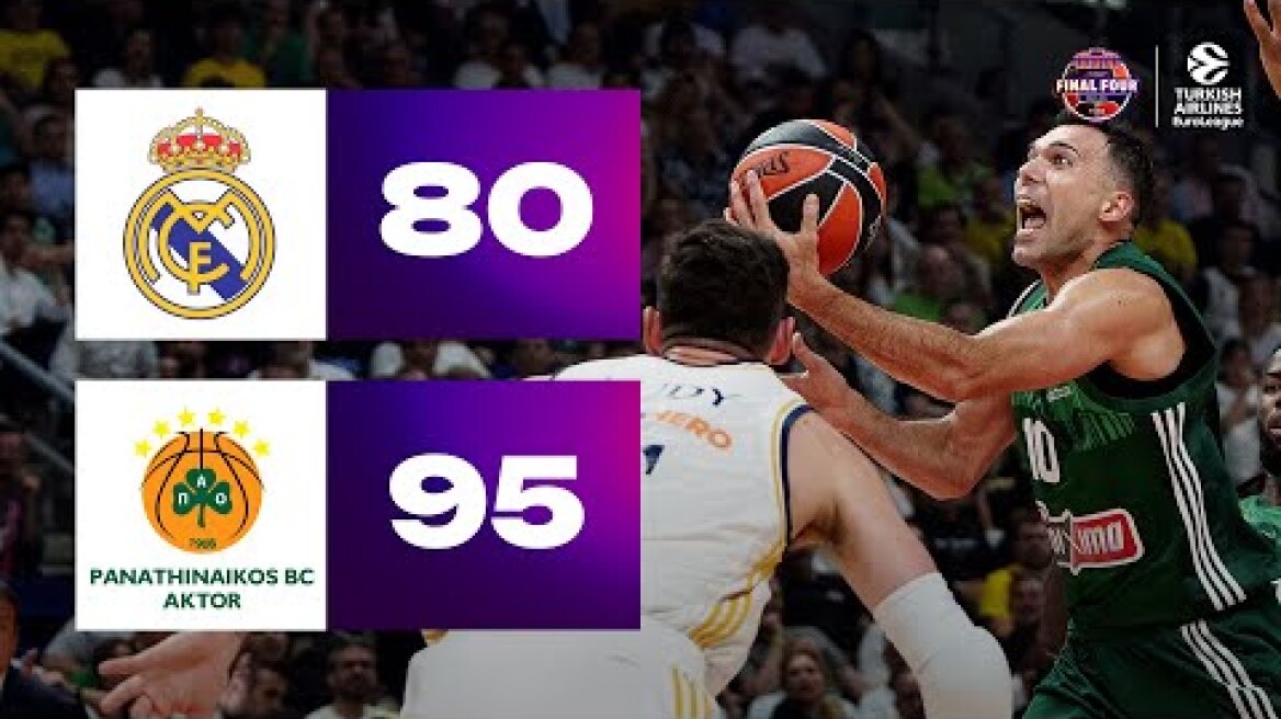 Real Madrid - Panathinaikos | CHAMPIONSHIP Game HIGHLIGHTS | 2023-24 Turkish Airlines EuroLeague