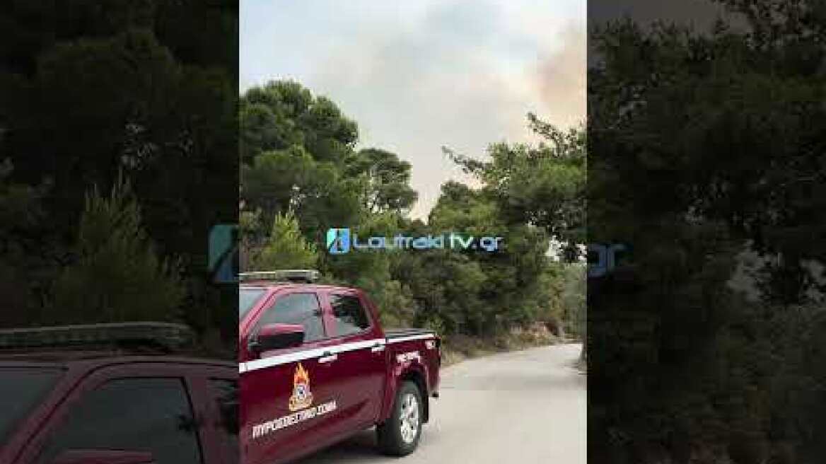 Φωτιά στο Λουτράκι κοντά στη Λίμνη Βουλιαγμένης – Ήχησε το 112, σε ετοιμότητα οι κάτοικοι