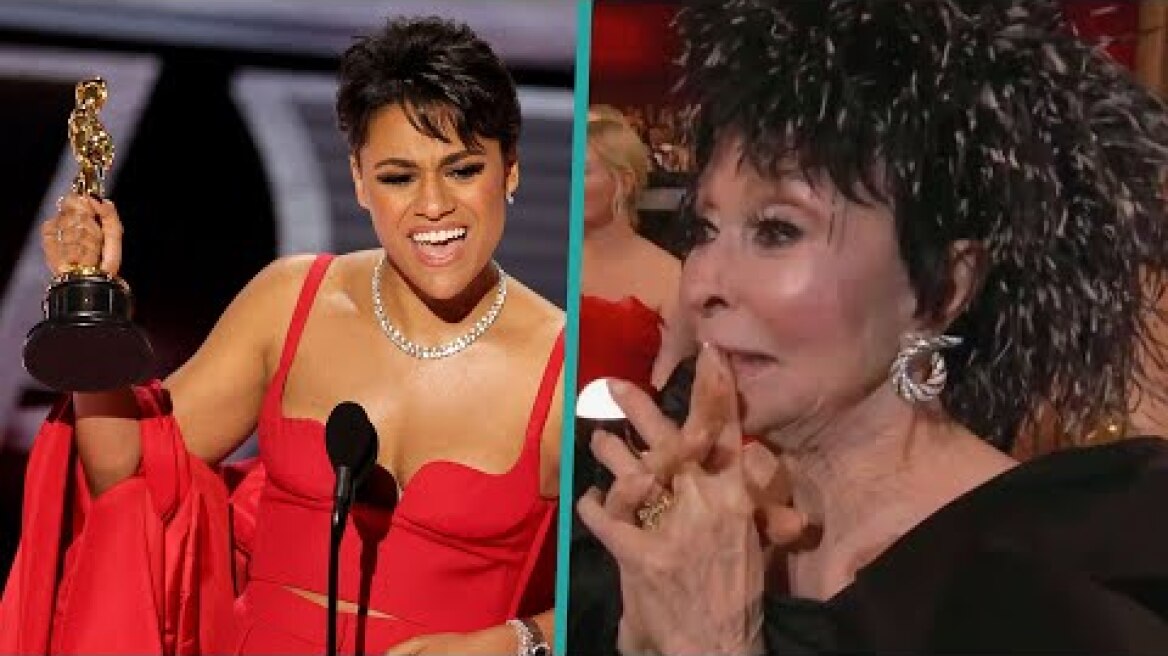 Ariana DeBose WINS OSCAR & Thanks Rita Moreno