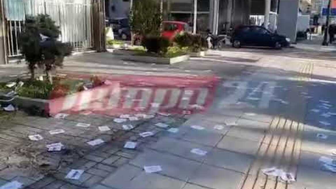 Έφοδος αντιεξουσιαστών στην 6η ΥΠΕ τρικάκια