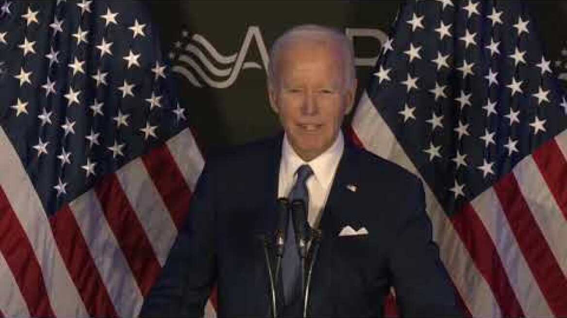 Joe Biden full speech on Social Security under Donald Trump in first appearance after presidency