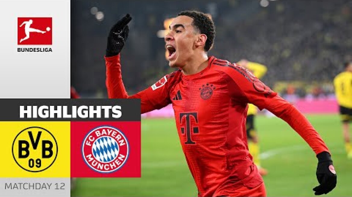 Musiala-Header Saves Point! | Borussia Dortmund - FC Bayern München 1-1 | Highlights | Matchday 12