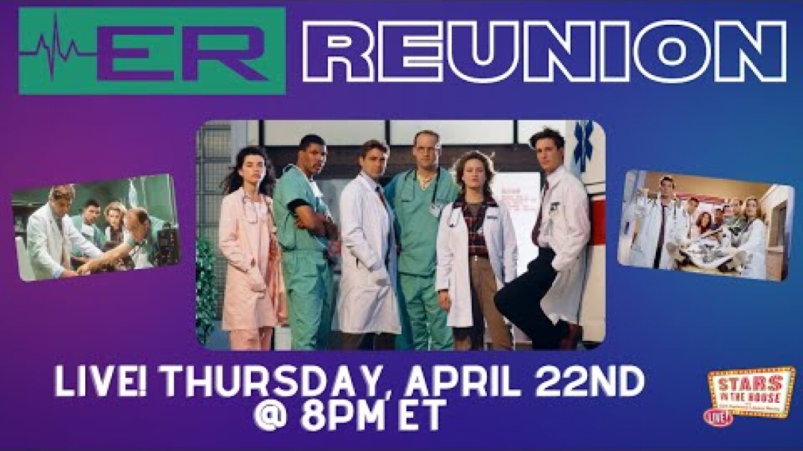 ER Reunion|Stars in the House, Thursday 4/22 at 8PM EST. Series streaming exclusively on @Hulu.