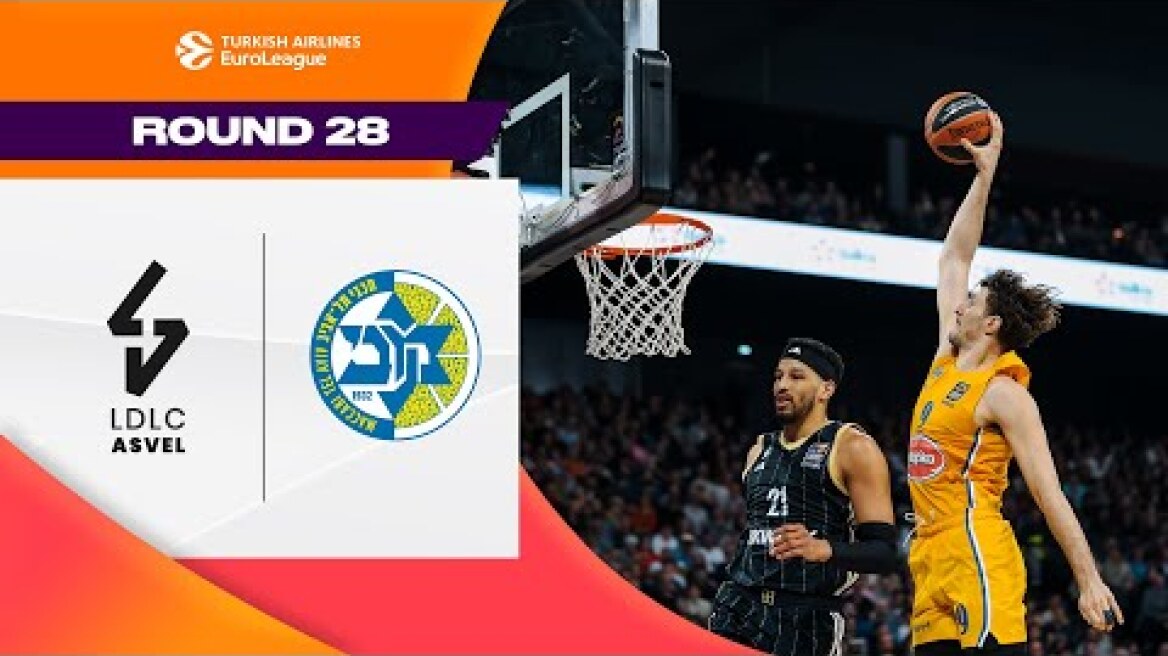 PLAYOFF Door SLAMS SHUT | LDLC Asvel - Maccabi | BASKETBALL HIGHLIGHTS R28 2024-25