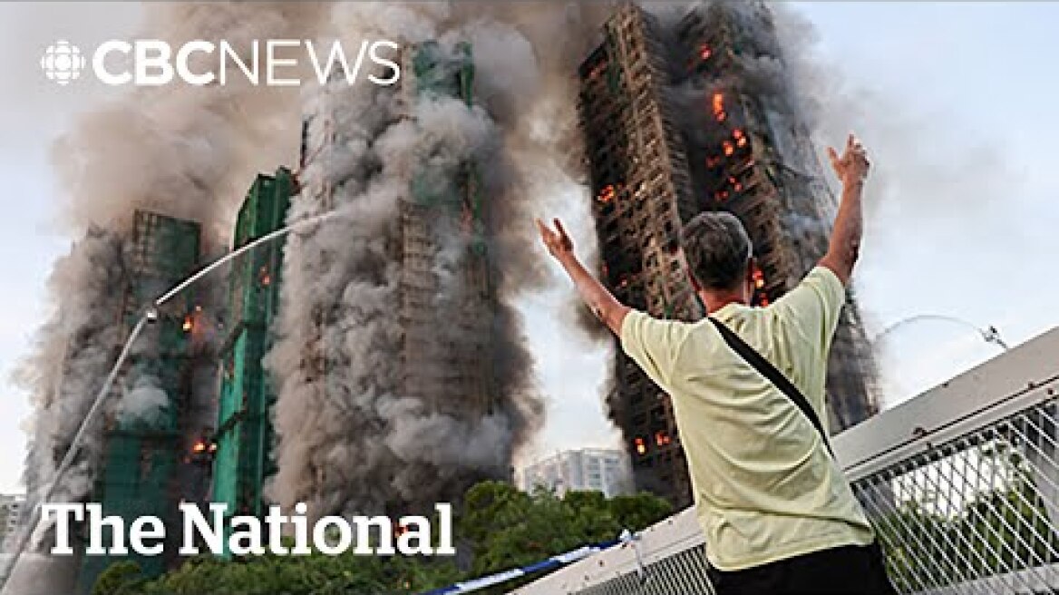 3 arrested after Hong Kong highrise fire leaves dozens dead