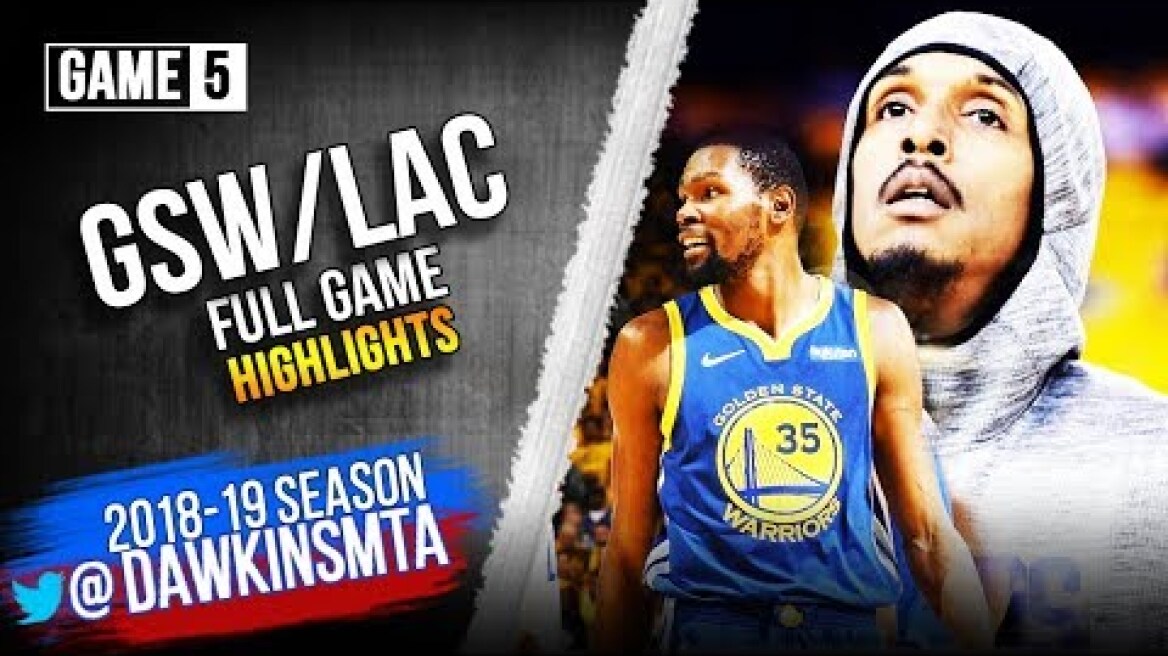 Golden State Warriors vs LA Clippers Full Game Highlights | Game 5  | 2019 Playoffs Rd1