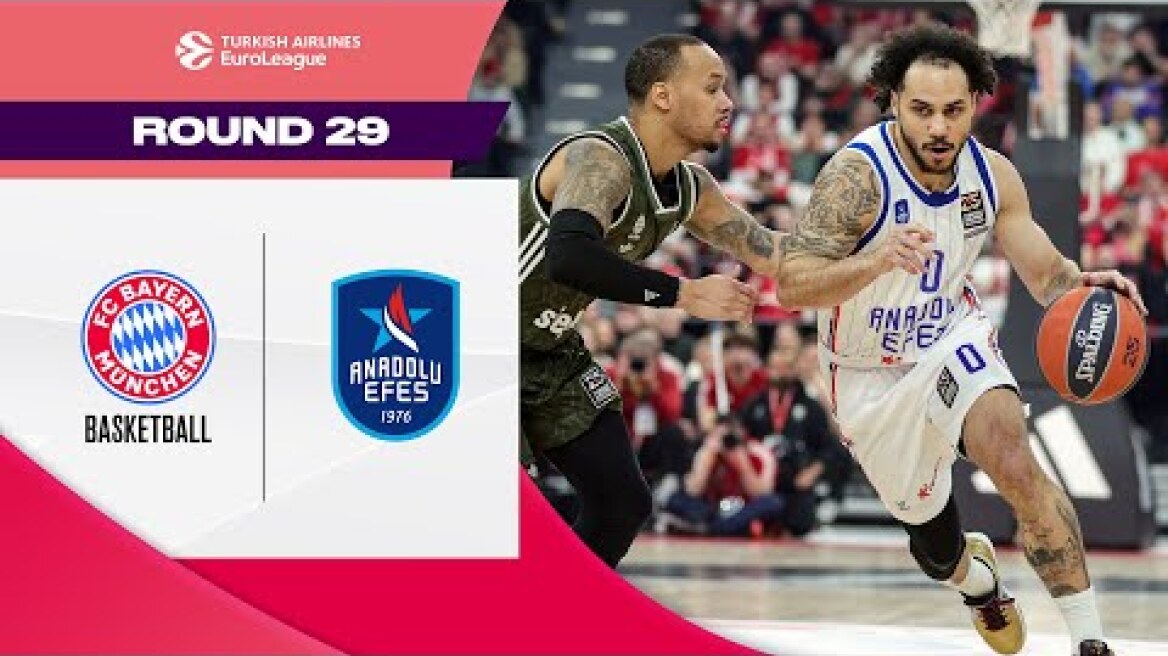 CLUTCH Larkin STRIKES Again | FC Bayern Munich - Anadolu Efes | BASKETBALL HIGHLIGHTS R29 2024-25