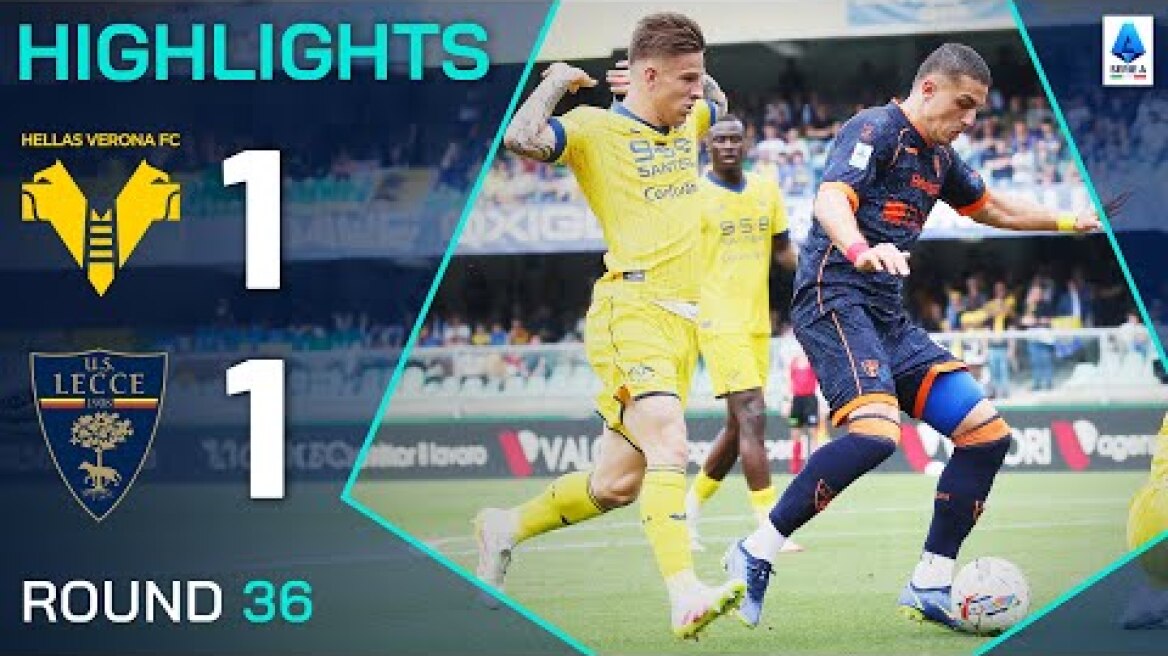 VERONA-LECCE 1-1 | HIGHLIGHTS | Points Shared in Relegation Battle | Serie A 2024/25