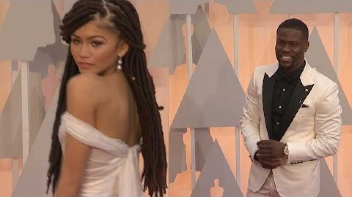 2015 Academy Awards, Kevin Hart and Zendaya on Oscar Red Carpet